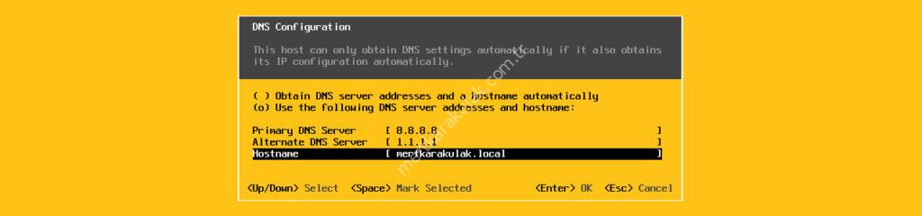 VMware vSphere ESXi 6.7 Kurulumu ve Yapılandırması